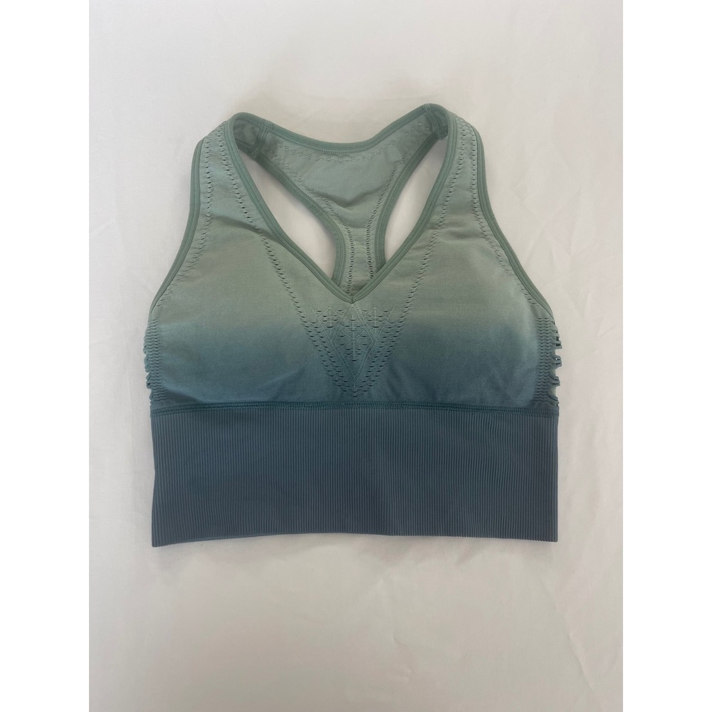 Pink Victoria's‎ Secret Ombre Seamless Longline Sports Bra Green Teal Small